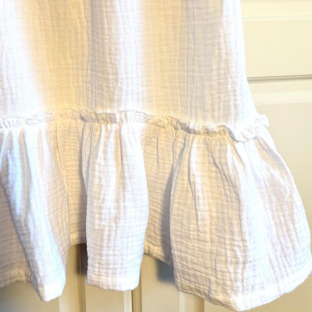 NWT Iris & Ivy kids embroidered tiered white sundress, Size 4 - Picture 8 of 12
